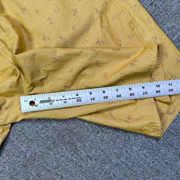 Flylow Reynolds Board Short Yellow Western Cowboy Print Men's Size Large - Picture 4 of 5